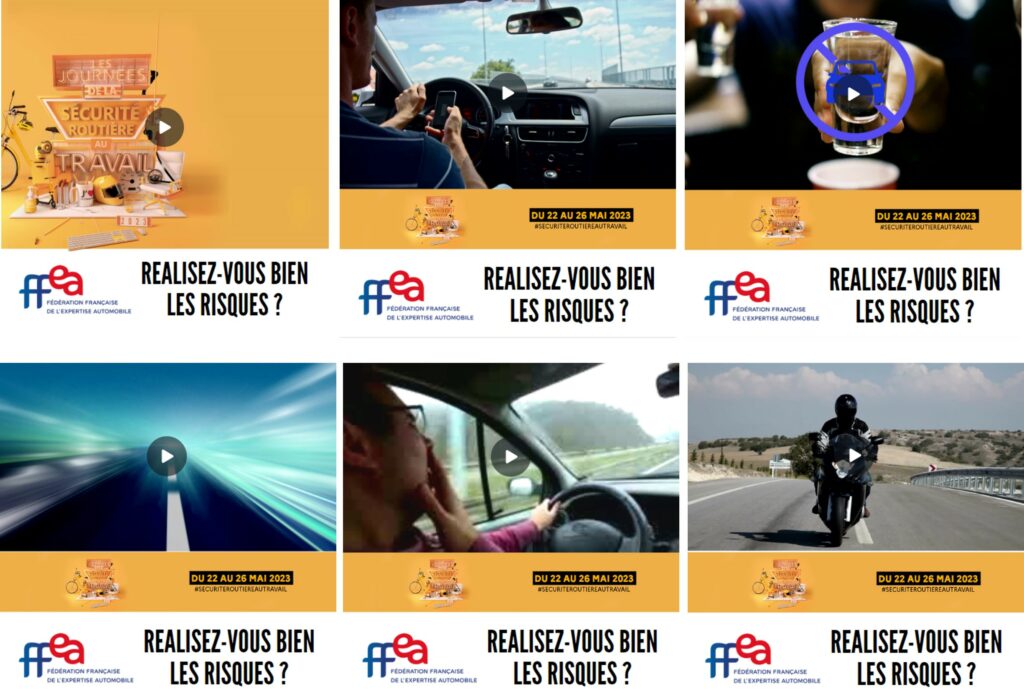 Vidéos FFEA Sécurité routière au travail